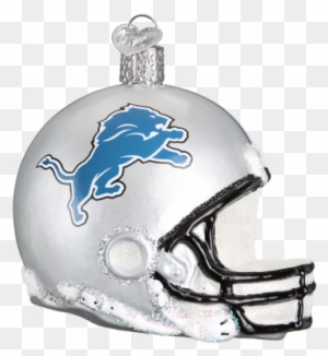 Detroit Lions Helmet Christmas Ornament 71117 Merck - New England Patriots Nfl Football Helmet Glass Ornament