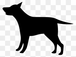 Dog Breed Black Silhouette Clip Art - Guard Dog