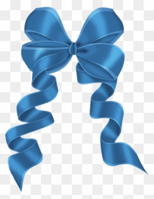 Merci Aux Tubeurs - Blue Gift Ribbon Clipart
