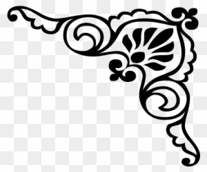 Floral Design Clip Art - Corner Border Design Png