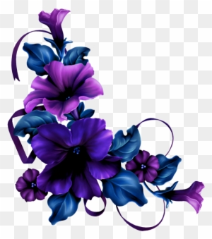 paper flower rose clip art blue violet flower border free blue and violet flowers