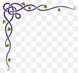 Purple Flower Border Clip Art Free Clipart - Bridal Shower Clip Art Borders