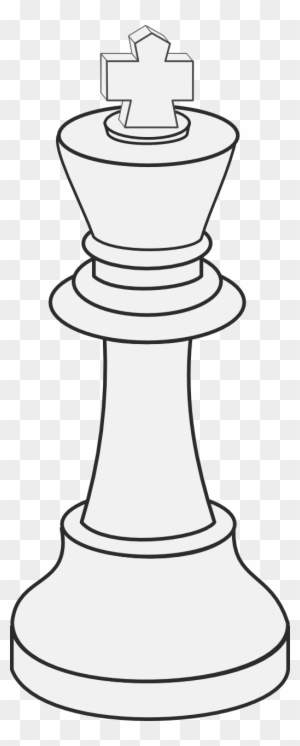 Clipart White King Chess 512x - King Chess Piece Drawing