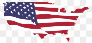 Usa Map Flag - Map Of Usa Clip Art