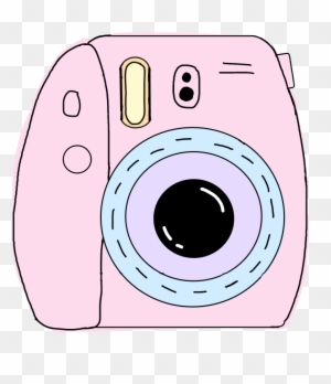 Pastel Polaroid Polaroidcamera Tumblr Girls Pink Kawaii - Polaroid Camera Clipart