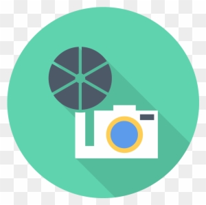 Old Camera Icon - Flat Multimedia Icon Png
