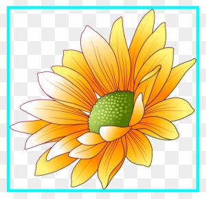 Sun Flower Sunflower Frame Png Unbelievable Art Colorful - Flower