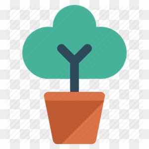 Flower Pot Icon - Growing Flower Icon Png