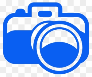 Blue Camera Pictogram Svg Clip Arts 600 X 504 Px - Blue Camera Logo Png