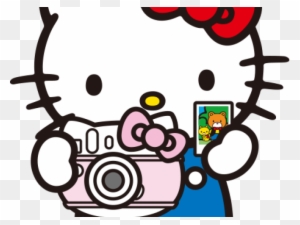 Camera Clipart Hello Kitty - Hello Kitty Clock Hand Made