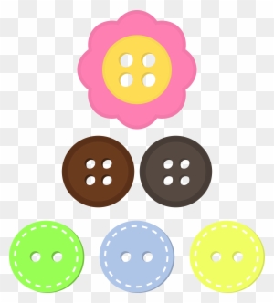 Button Clipart Clothes Button - Colorful Buttons Clip Art