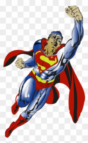 Superman Flying Vector - Justice League Superhero Logo