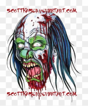 Zombie Claddagh Tattoo Design In - Clown