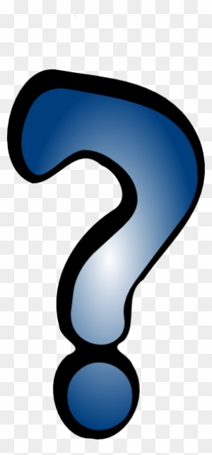 Question Mark Blue By Cj Svg Clip Arts 276 X 592 Px - Question Mark Clip Art