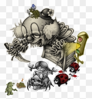 25 Trending Clown Tattoo Ideas On Pinterest - Evil Clown Tattoo Designs - Free Transparent PNG Clipart Images Download