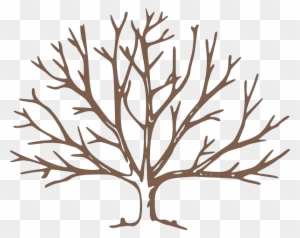 Brown Bare Tree Clip Art - Draw A Winter Tree