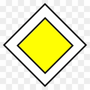 Yellow Diamond Road Sign Meaning