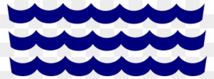 Wave Pattern Navy Clip Art At Clker - Wave Border Clip Art