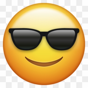 smiley face with sunglasses clipart