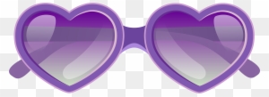 Black Sunglasses Clipart - Heart Sunglasses Clipart