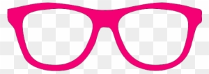 Pink Nerd Glasses Clipart - Glasses