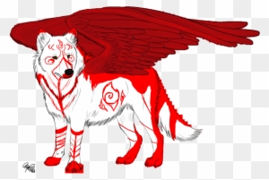 White Wolf Clipart Red Wolf - White Wolf Anime Red - Free Transparent PNG  Clipart Images Download
