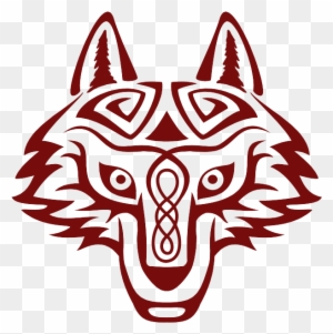 Celtic-tribal Wolf Head By Kayosa On Clipart Library - Wolf Tribal Face Png