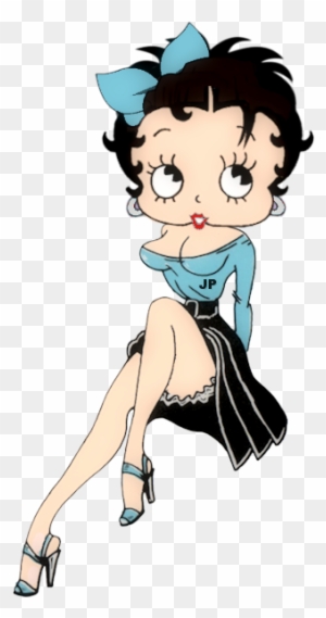 Betty Boop In Low Cut Too, Showing Lots Of Leg - Stray Cats Pin Up Girl