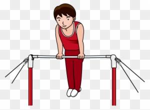 Afro Gymnastics / Gymnast Girl - Gymnastics High Bar Clipart