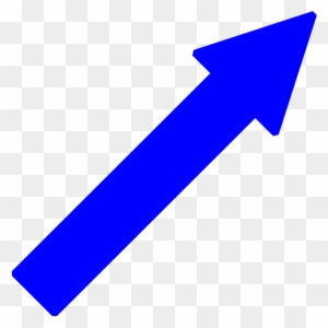 Blue Arrow Right Down Clip Art At Clker - Arrow Pointing Up Right