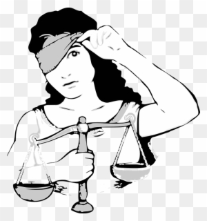 Blindfolded Injustice Justice Lady - Nature Law Of Cure