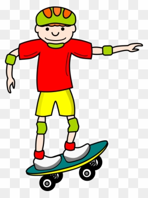 People Clipart Skateboarding - Skateboard Clipart