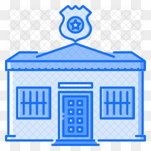 Police Station Icon - Police Station Clipart