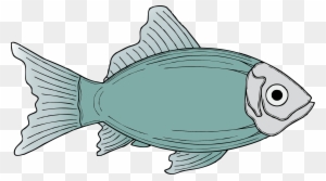 Cod Fish Cartoon Free Download Clip Art On - Blue Fish Shower Curtain