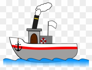 Steamboat Ship Steamer Seafaring Sea Travel Boat - Steam Boats Cartoons