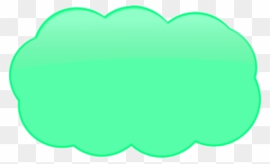 Thinking Cloud Logo Clipart - Green Thought Bubble