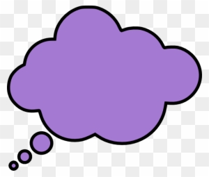 Thinking Cloud Clip Art - Colorful Thought Bubble Png