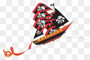 Pirate Ship 3-d Supersize Nylon Kite - X Kites 3 D Supersize Pirate Ship