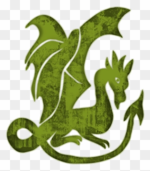 Green Dragon Clipart - Dragon Icon Black And White