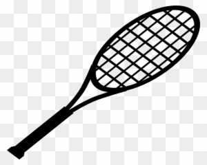 Racquet For Serve Clip Art At Clker - Tennis Racket Silhouette
