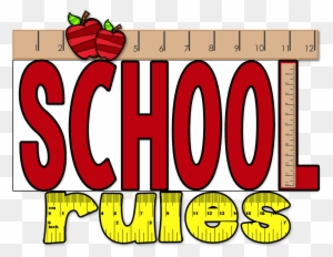 Word Clipart School - School Rules And Routines