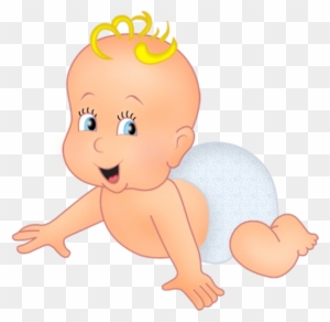 Cute Cartoon Baby Boy Clipart - Cute Animated Baby Boy
