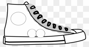 Sneaker Free Coloring Pages Of Tennis Shoes Clip Art - High Top Sneaker Clip Art