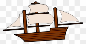 Sailing Ship Boat Pirate Sea Ocean Sail - Greek Ship Clip Art