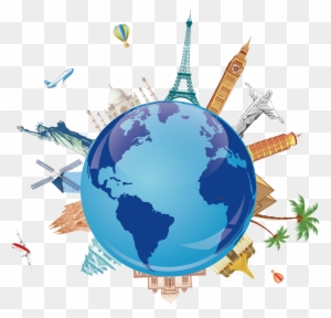 Package Tour Travel Agent Clip Art - Travel The World Logo