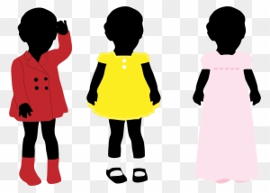 Dresses Silhouette - Little Black Girl Silhouette