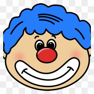 Face Clipart Circus Clown Face Clip Art Circus Clown - Smiley Face With Santa Hat