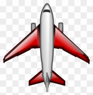 See Here Airplane Clipart Transparent Background - Cartoon Plane Top View