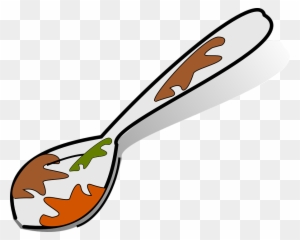 Spoon, Cooking, Kitchen, Dirty, Metal - Dirty Spoon Clipart