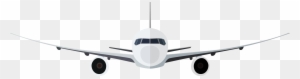 Aviation Clipart Air Travel - Airplane Front View Png